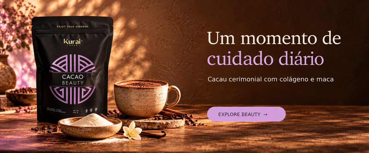 Banner Kurai Cacao beauty desktop em português brasileiro