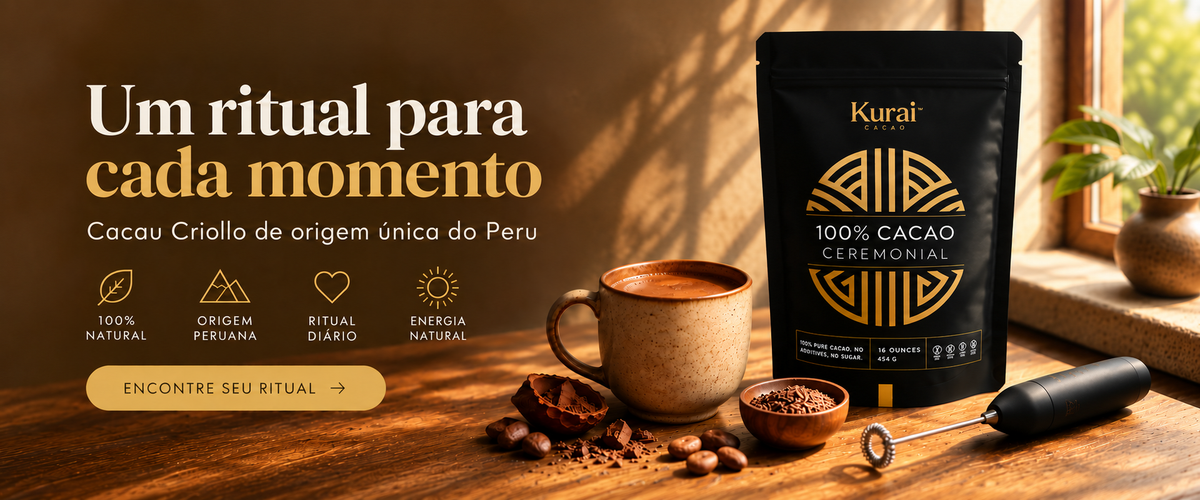 Banner Kurai Cacao pure desktop em português brasileiro